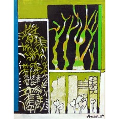 Anwar Maqsood, 18 x 24 Inch, Acrylic on Canvas, AC-AWM-128